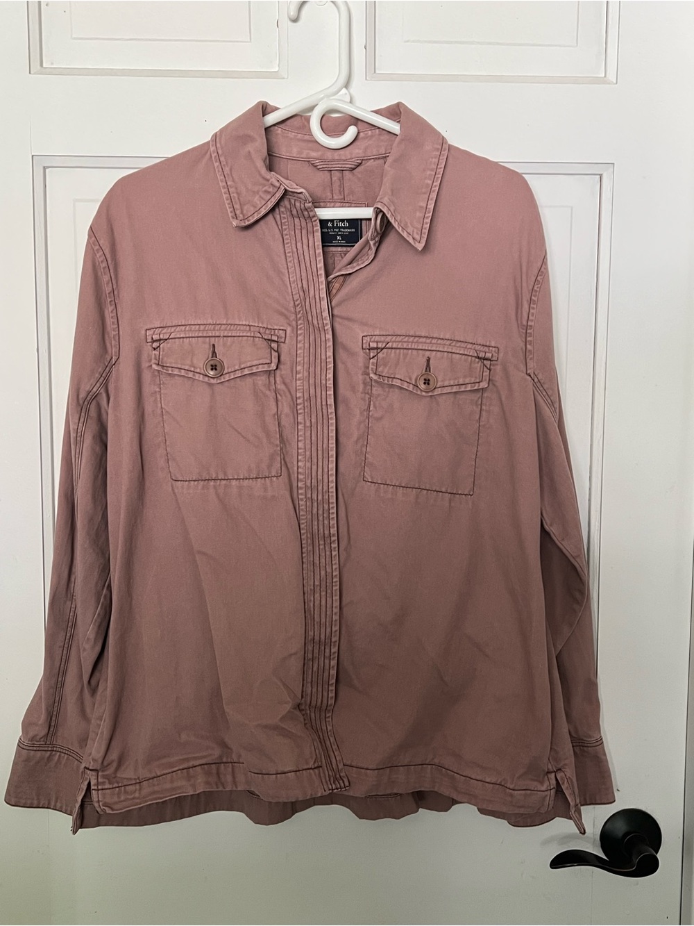Abercrombie & Fitch Swing Twill Utility Shirt Jacket